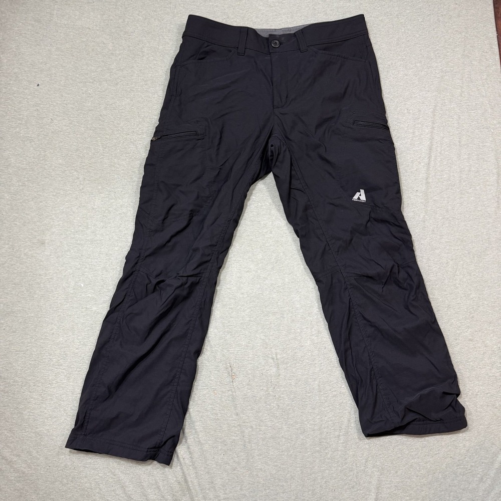Eddie Bauer First Ascent Hiking Pants 34x30 Black‎ Guide Pro Technical Outdoor